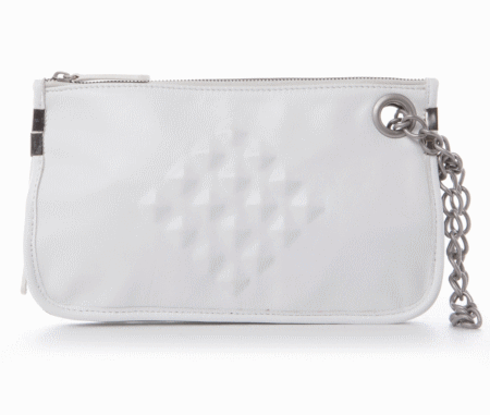   kover leather cltuch white