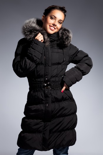 Длинная стильная куртка-пальто от AlisaFashion
